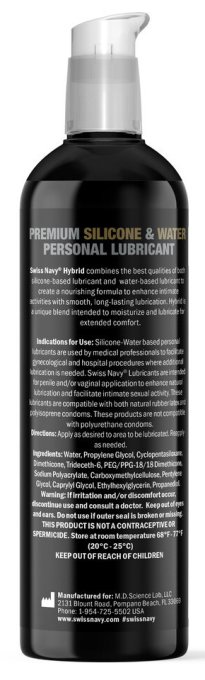Lubrifiant hybride Swiss Navy Hybrid 237ml