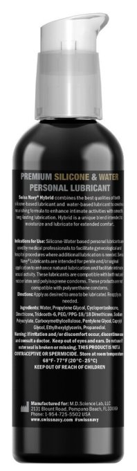 Lubrifiant hybride Swiss Navy Hybrid 59ml