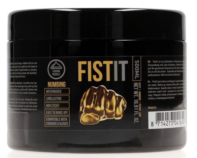 Lubrifiant relaxant Fst it Numbing 500 ml - Pot noir