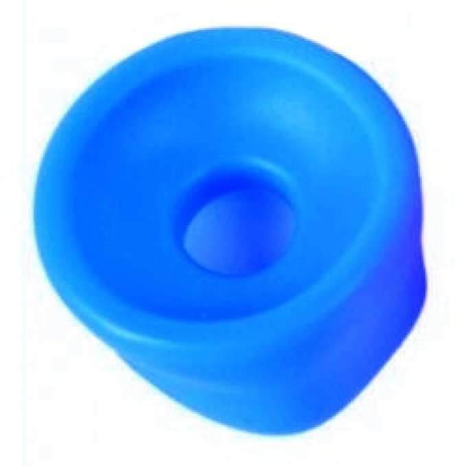 Manchon souple pour pompe à pénis 65mm Bleu