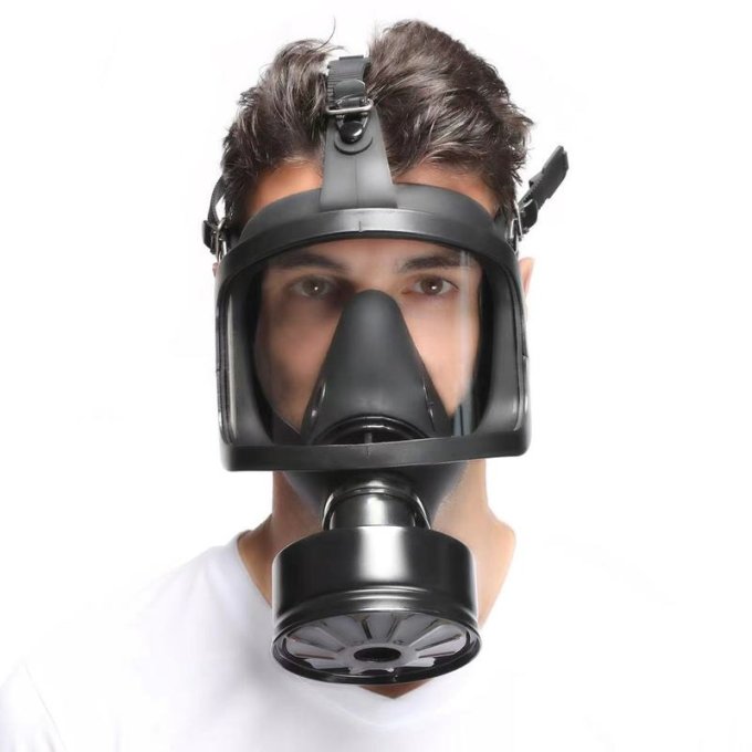 Masque à gaz Full Visu Noir