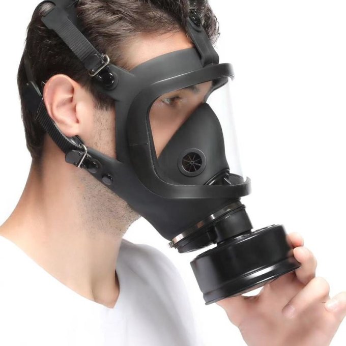 Masque à gaz Full Visu Noir