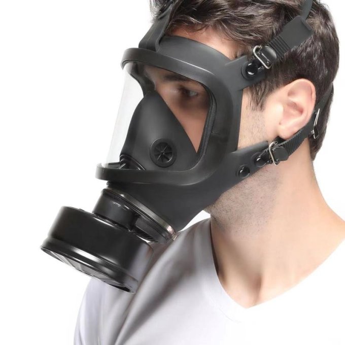 Masque à gaz Full Visu Noir
