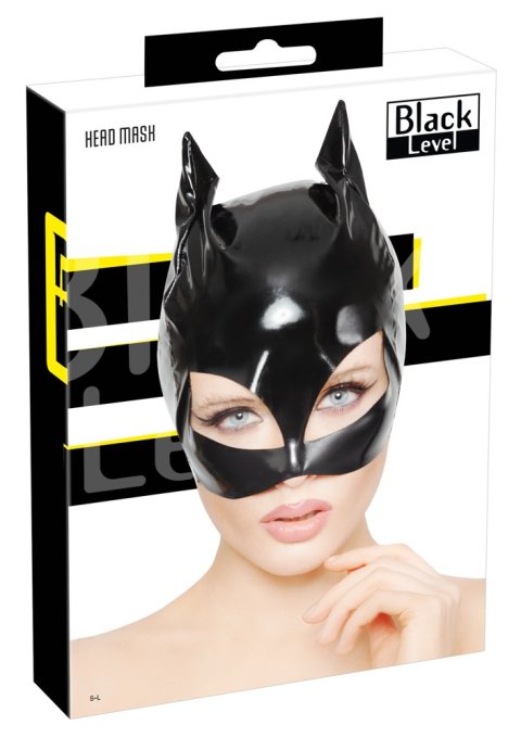 Masque Chat en Vinyle Cat Mask Noir
