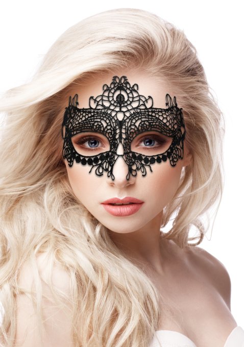 Masque Dentelle Queen Lace Noir