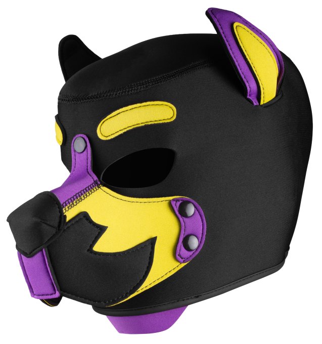 Masque Wolf Gang Noir-Jaune-Violet