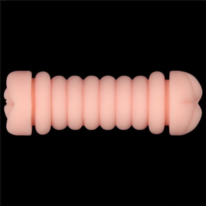 Masturbateur 2 entrées vagin-anus Virgin-skin blowout Rose