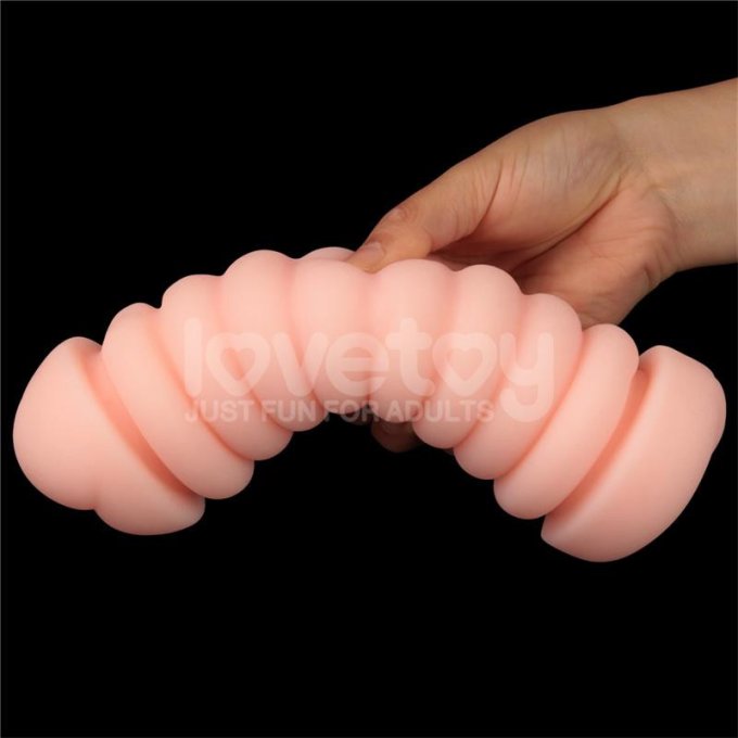 Masturbateur 2 entrées vagin-anus Virgin-skin blowout Rose