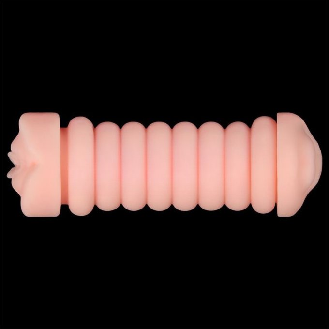 Masturbateur 2 entrées vagin-bouche Virgin-skin blowout Violet