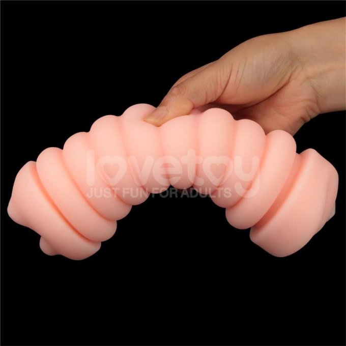 Masturbateur 2 entrées vagin-bouche Virgin-skin blowout Violet