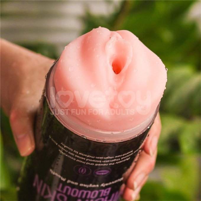 Masturbateur 2 entrées vagin-bouche Virgin-skin blowout Violet