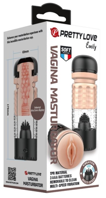 Masturbateur automatique Emily Pussy Noir