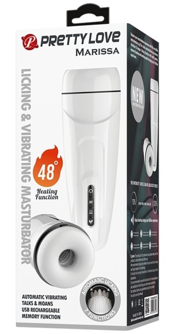 Masturbateur automatique Marissa Pretty Love Licking-Vibration