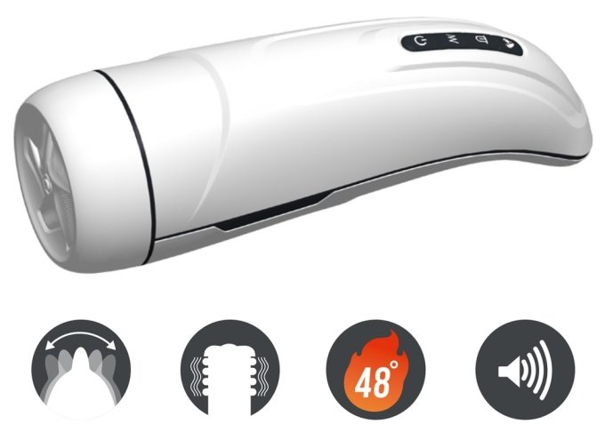 Masturbateur automatique Marissa Pretty Love Licking-Vibration