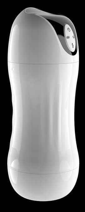 Masturbateur automatique Max Cup Vibrations et Succion Blanc