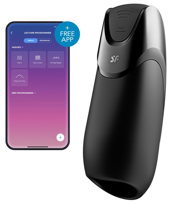 Masturbateur connecté MEN VIBRATION + Satisfyer