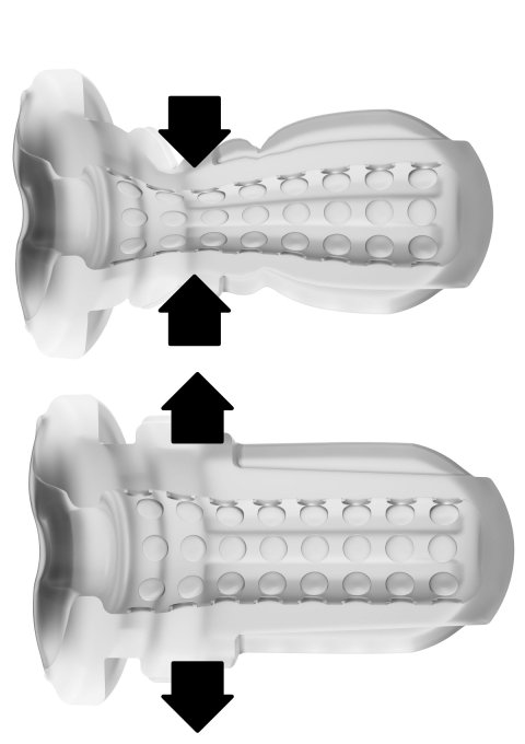 Masturbateur Deep Squeeze Vibrations et Succion