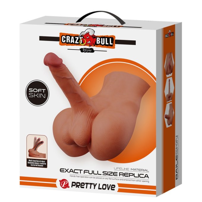 Masturbateur et Pénis Articulé Crazy Bull Rhyne 17.3 x 4.4cm