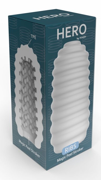 Masturbateur Hero Ribs Blanc