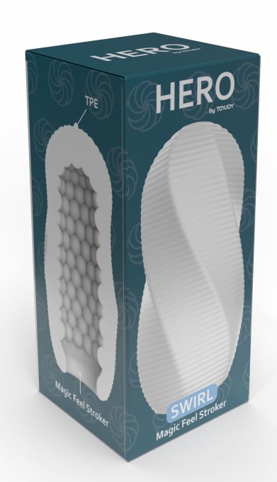 Masturbateur Hero Swirl Blanc