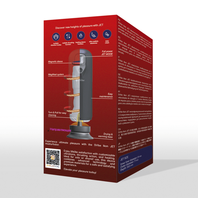 Masturbateur Ikon Jet Va-et-Vient et Vibrations