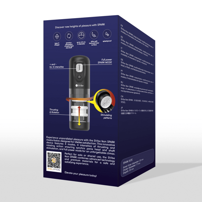 Masturbateur Ikon Spark Va-et-Vient et Rotation