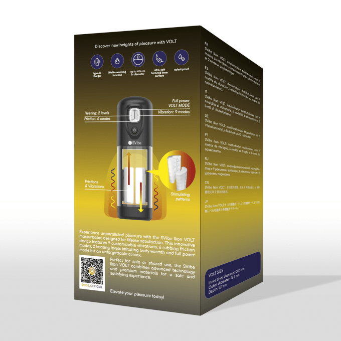 Masturbateur Ikon Volt Vibration et Friction