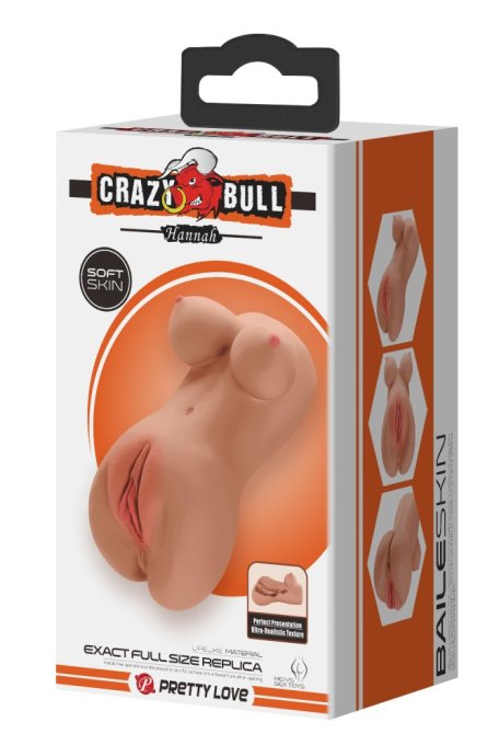 Masturbateur Pussy Crazy Bull Hannah 2 Entrées Marron