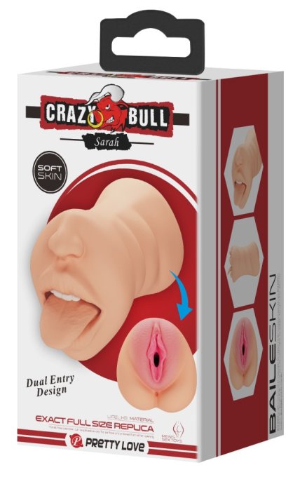 Masturbateur Pussy CRAZY BULL Sarah 2 Entrées