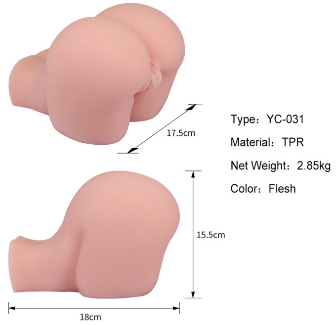 Masturbateur réaliste Cum Holes Vulve-Anus