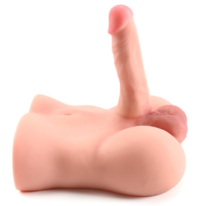 Masturbateur réaliste entrée anus et pénis flexible TORSOMAN 20 x 4.8cm