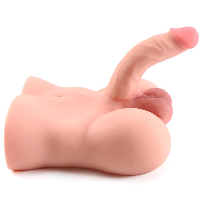 Masturbateur réaliste entrée anus et pénis flexible TORSOMAN 20 x 4.8cm