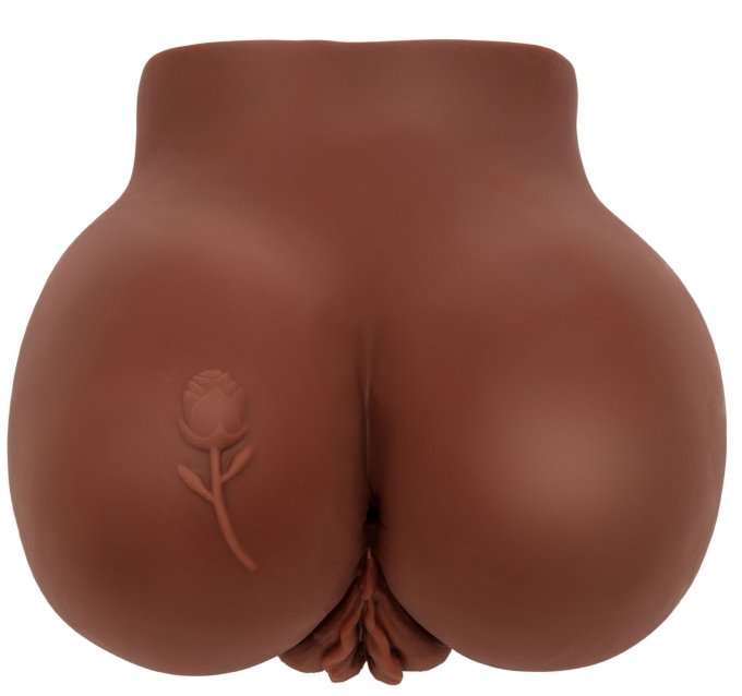 Masturbateur Réaliste Vibrant BIG ASS 2 Entrées Marron