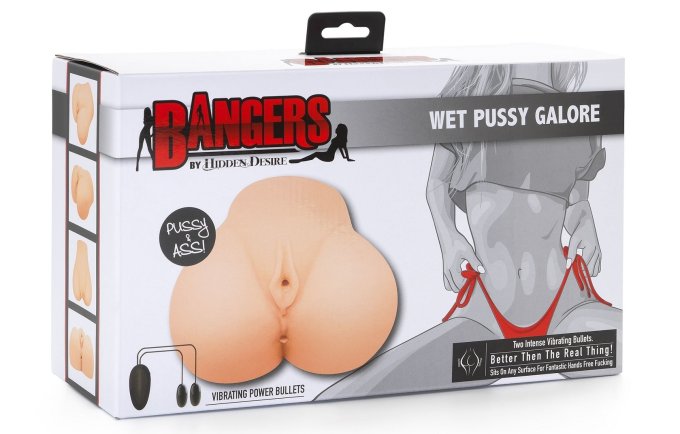 Masturbateur Réaliste Vibrant Wet Pussy 2 Entrées