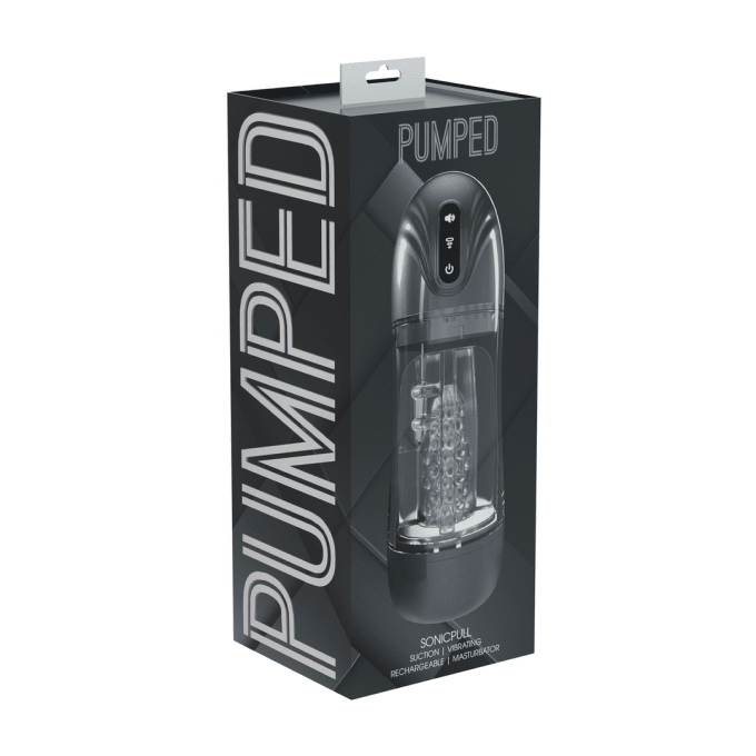 Masturbateur Sonicpull Vibrations et Succion Noir