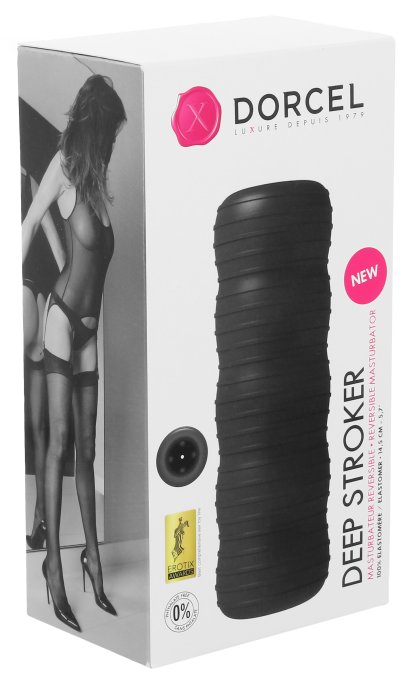 Masturbateur souple Deep Stroker Noir