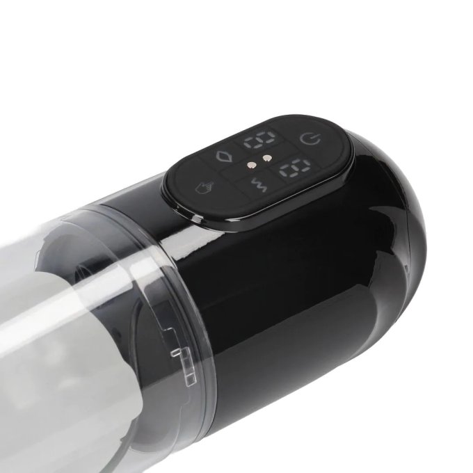 Masturbateur TechnoThrust Vibration et Succion Noir