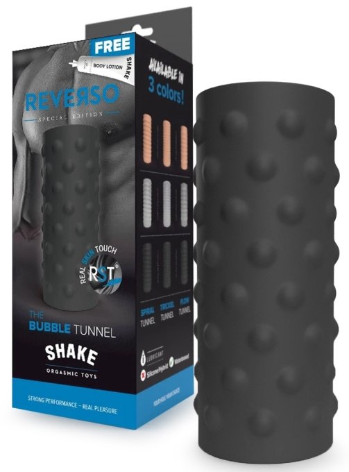 Masturbateur The Bubble Tunnel Shake Reverso Noir