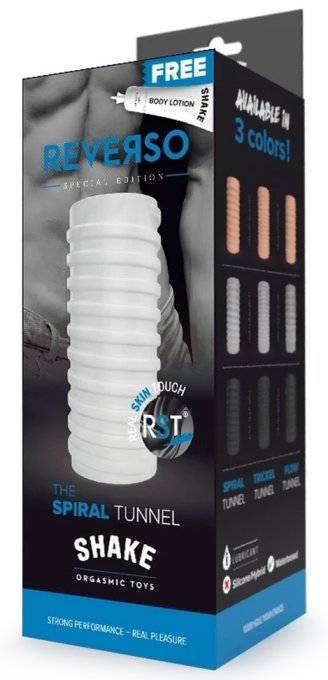 Masturbateur The Spiral Tunnel Shake Reverso Blanc