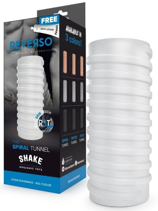 Masturbateur The Spiral Tunnel Shake Reverso Blanc