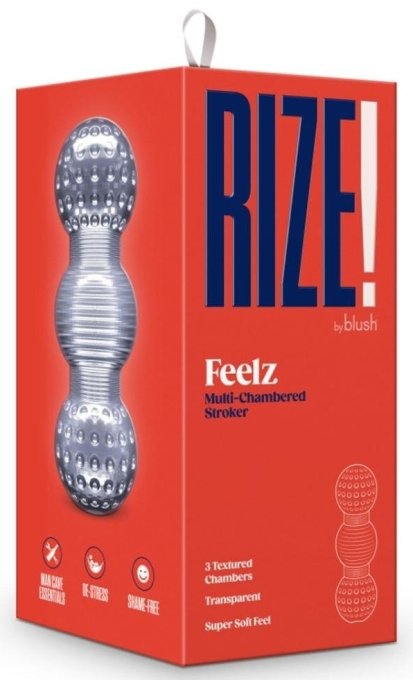 Masturbateur transparent Rize Feelz 15cm