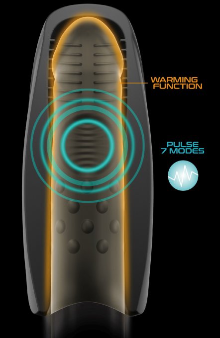 Masturbateur vibrant Pulsion One 7 Vibrations