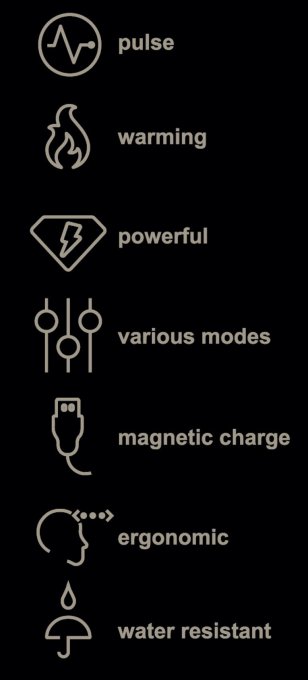 Masturbateur vibrant Pulsion One 7 Vibrations