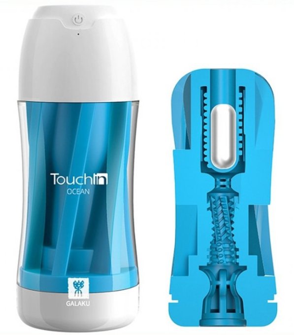Masturbateur vibrant Touch In Galaku Bleu