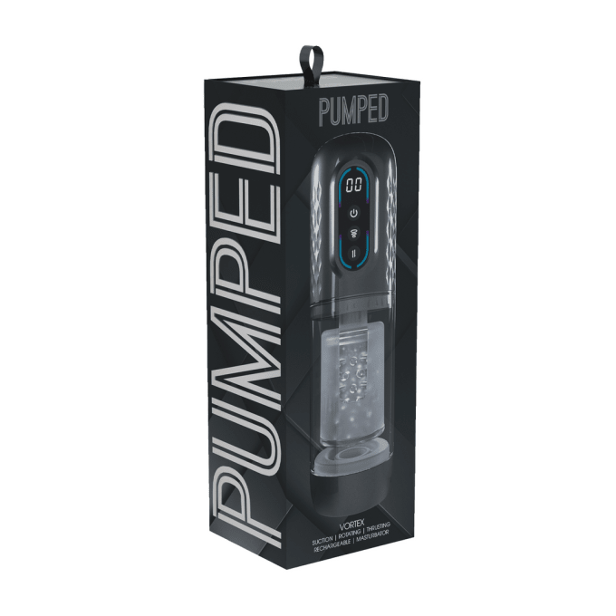 Masturbateur Vortex Va-et-Vient et Rotation Noir