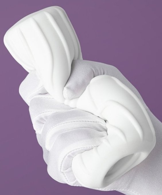Masturbateur Wavy Blanc