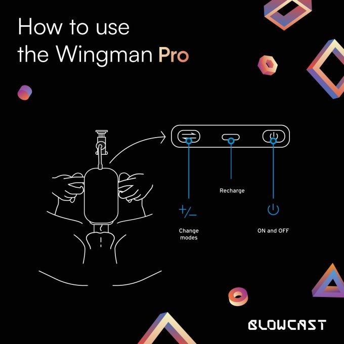 Masturbateur Wingman Pro Poussées et Vibrations