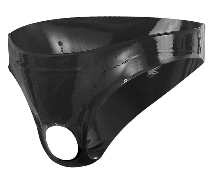 Slip en latex avec Ouverture à l'avant