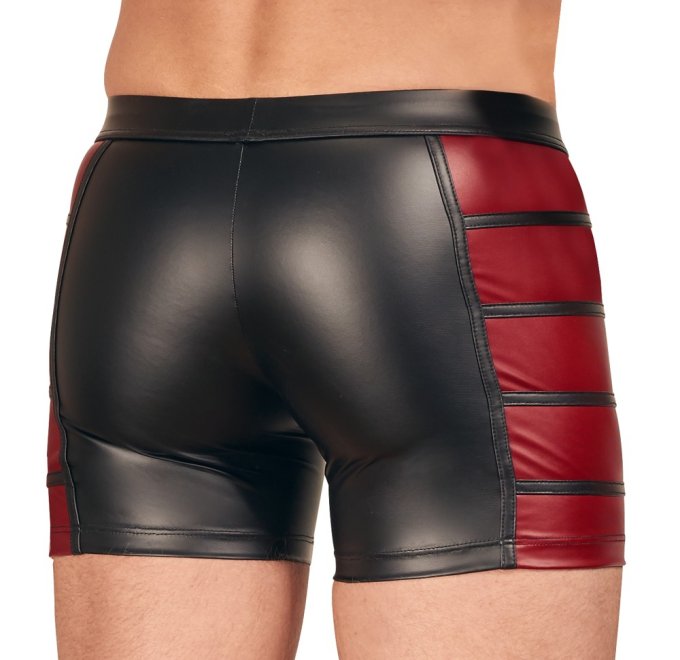 Boxer long VEGA Noir-Rouge