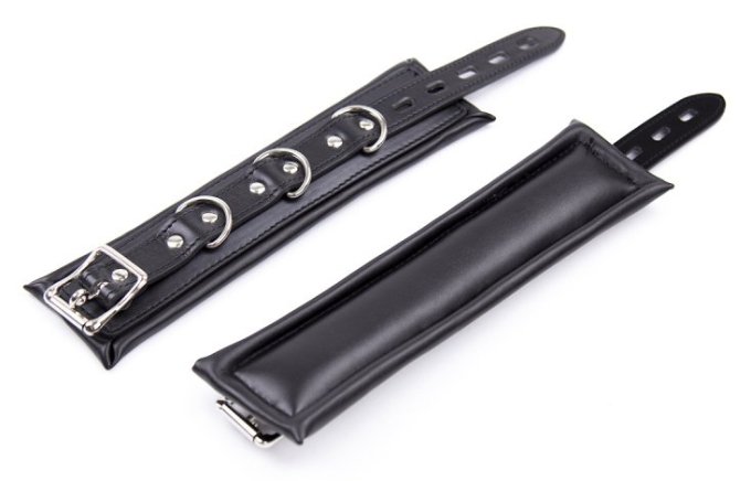 Menottes avec Ventouse Strongcup Noires